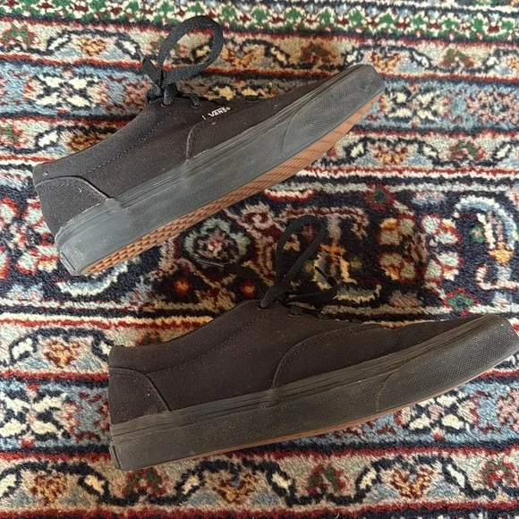 Vans Authentic Skate Shoe Black Monochrome - Picture 6 of 9